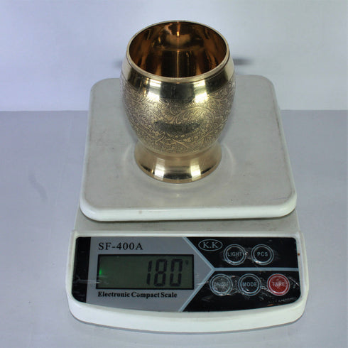 Brass Design Glass Set of 2 180g