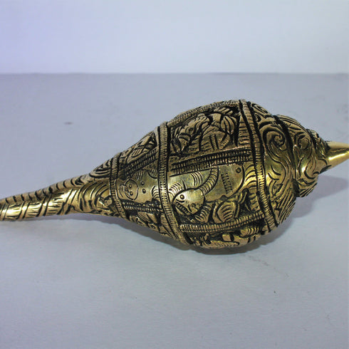 Brass Shankh, Conch 433g