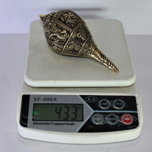 Brass Shankh, Conch 433g