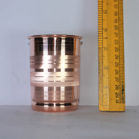 Pure Copper Glass for Water Set of 2 180g