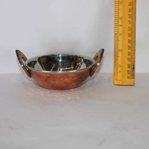 Steel Copper Kadai 241g