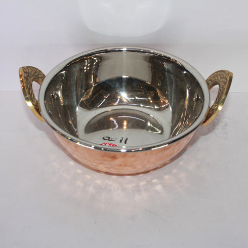 Steel Copper Kadai 331g
