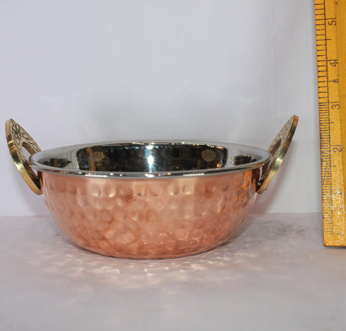Steel Copper Kadai 331g