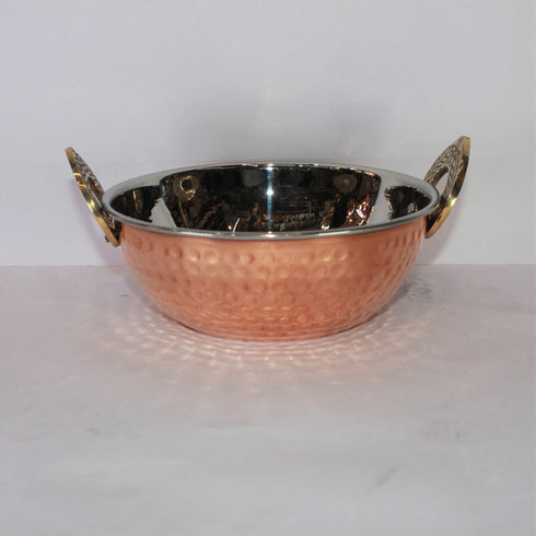Steel Copper Kadai 412g