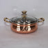 Steel Copper Kadai With Glass Cover 502g