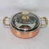 Steel Copper Kadai With Glass Cover 502g