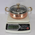 Steel Copper Kadai With Glass Cover 502g