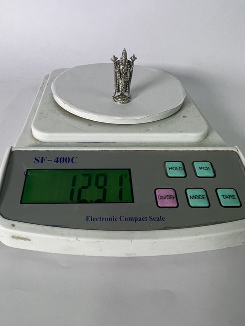 Pure Silver 92.5 Venkateshwar Swamy Antique 12.91g