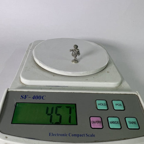 Pure Silver 9.25 Krishna Antique Idol 5g