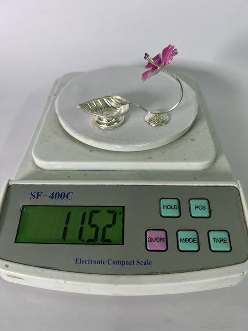 Pure Silver Mohini Deepam Pink 11g