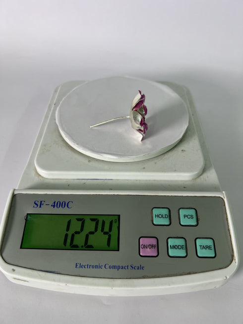 Pure Silver Pink Roses 12g