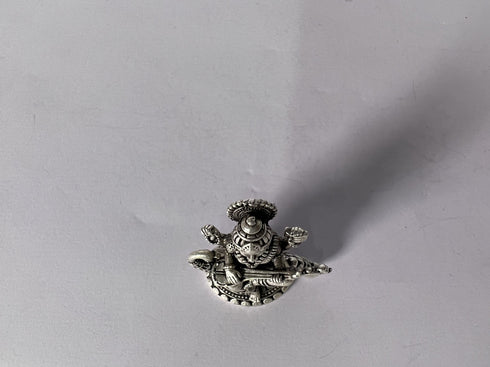 Pure Silver Saraswathi Antique Idol 17.02g