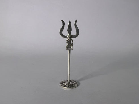 Pure Silver Trishul Antique Idol 20g
