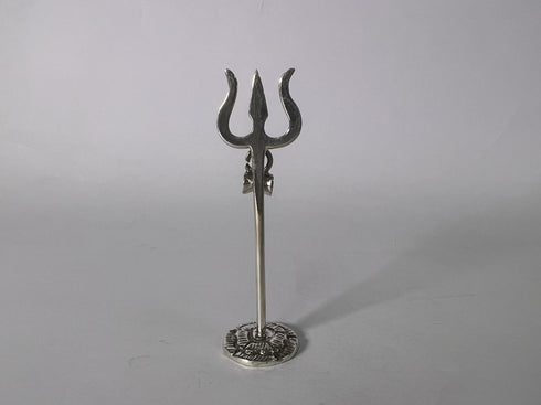 Pure Silver Trishul Antique Idol 20g