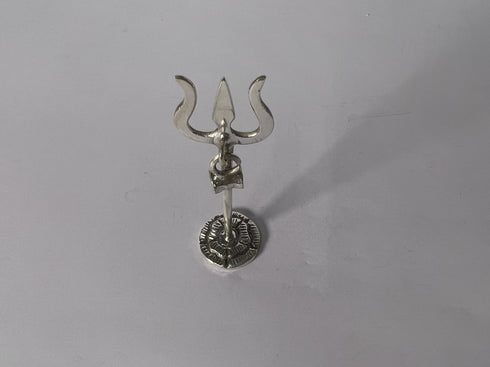 Pure Silver Trishul Antique Idol 20g