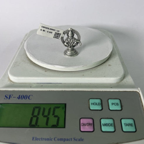 Pure Silver Ayyappa Idol Antique 8.45g