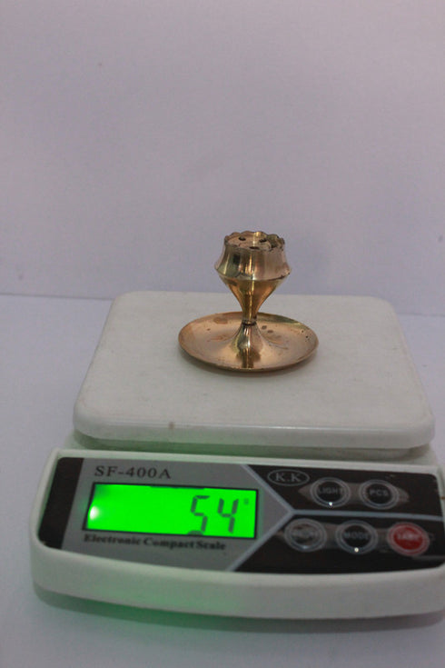 Brass Round Agarbatti Stand 54gm