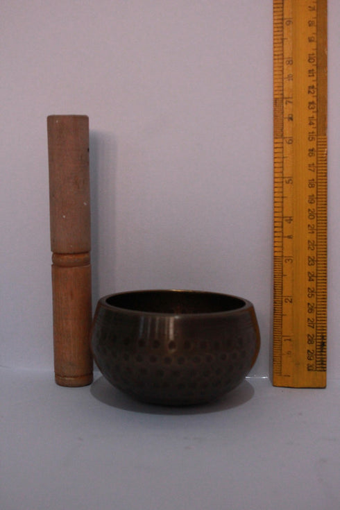 Brass Tibetan Singing Bowl With Stick 357gm