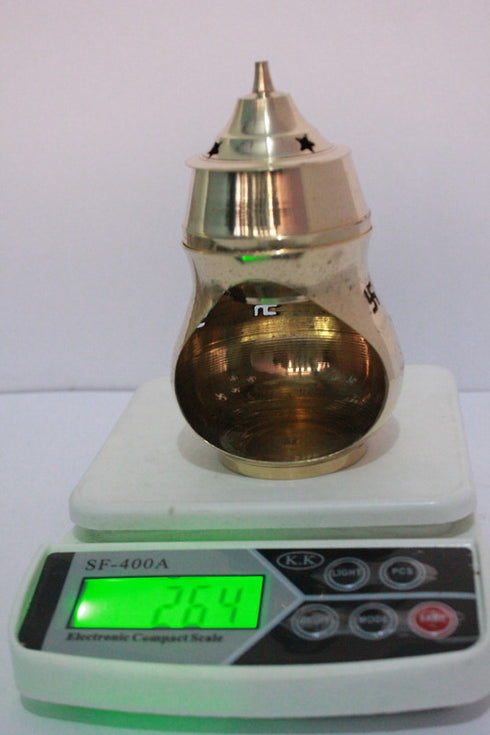 Brass Covered Jyoti for Pooja 264gm