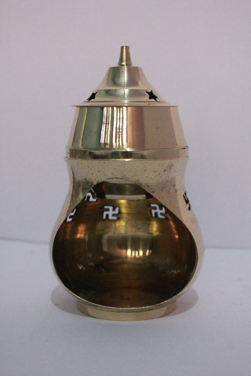 Brass Covered Jyoti for Pooja 264gm