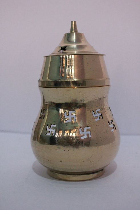 Brass Covered Jyoti for Pooja 264gm