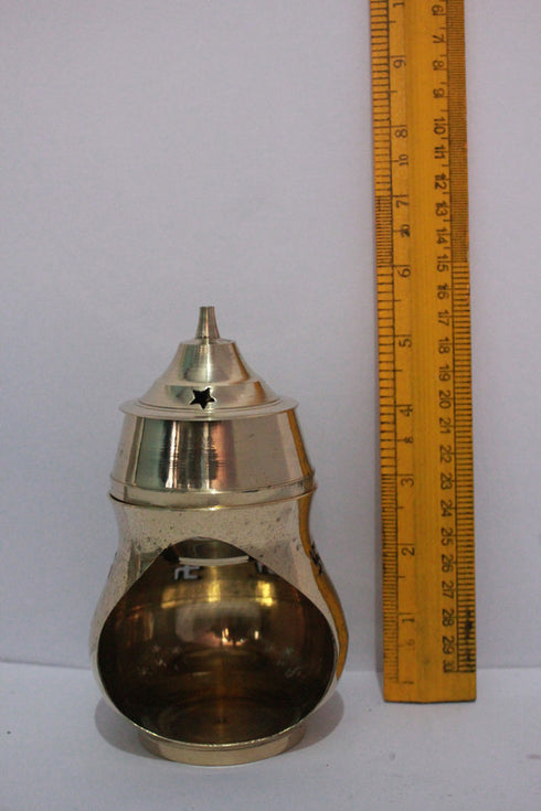 Brass Covered Jyoti for Pooja 264gm