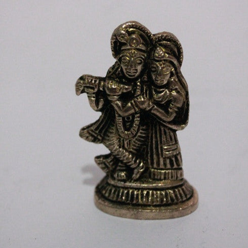 Brass Showpiece Radha Krishna Idol Statue 54gm
