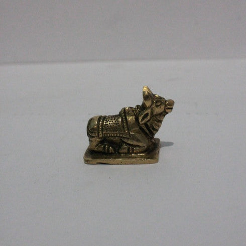 Brass Showpiece Nandi Statue 104gm