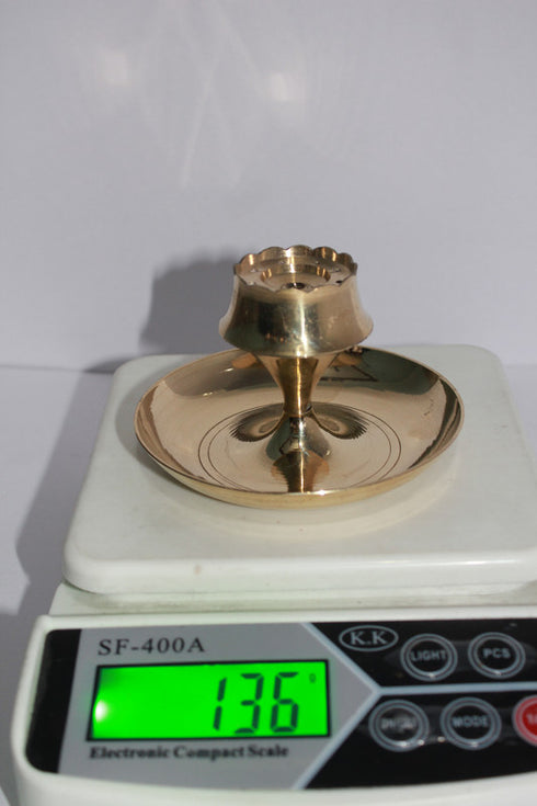 Brass Round Agarbatti Stand 136gm