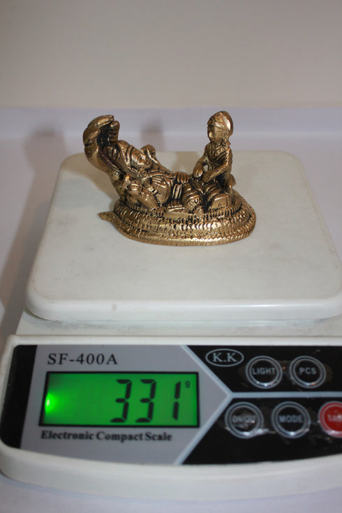 Brass Vishnu Laxmi Ji With Shesnag Statue 331g
