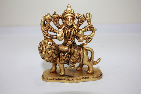 Brass Durga Ji Goddess Idol Statue 360g