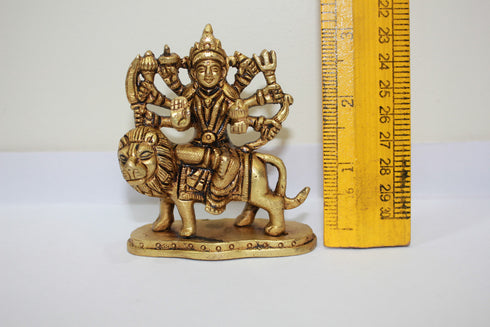 Brass Durga Ji Goddess Idol Statue 360g