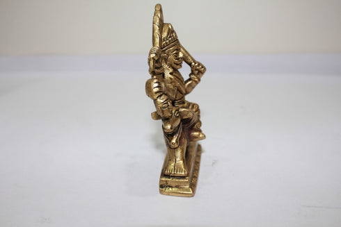 Brass Showpiece Bhairav Baba Statue 369g