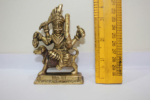 Brass Showpiece Bhairav Baba Statue 369g