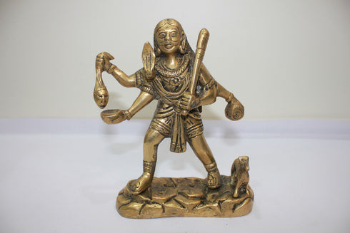 Brass Showpiece Bhairav Baba Statue 1207g