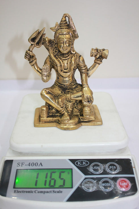 Brass Shiv Ji Idol Statue 1165g