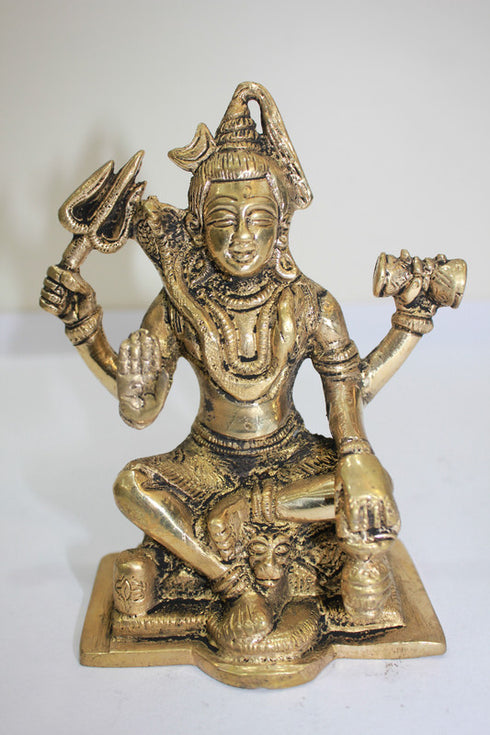 Brass Shiv Ji Idol Statue 1165g