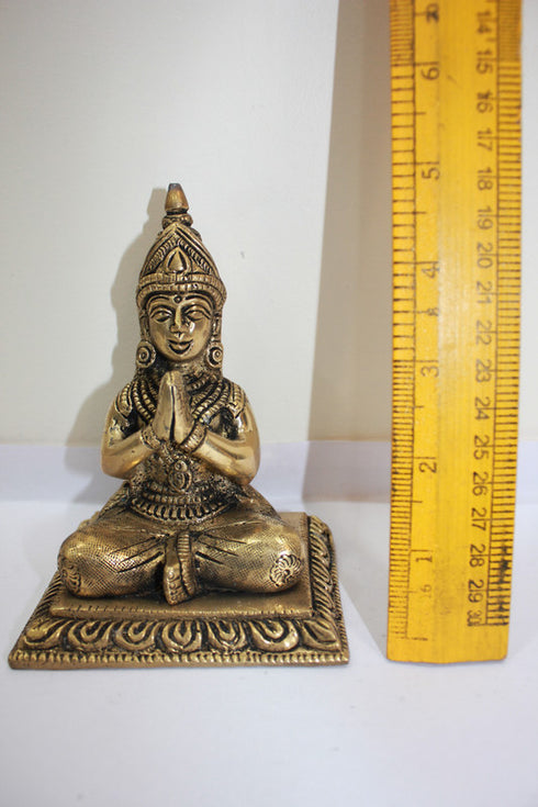 Parvati Brass Idol in Sitting Position 921g
