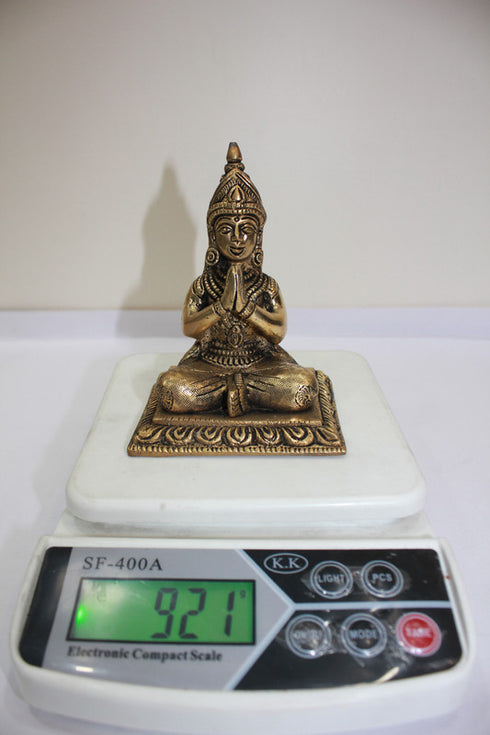 Parvati Brass Idol in Sitting Position 921g