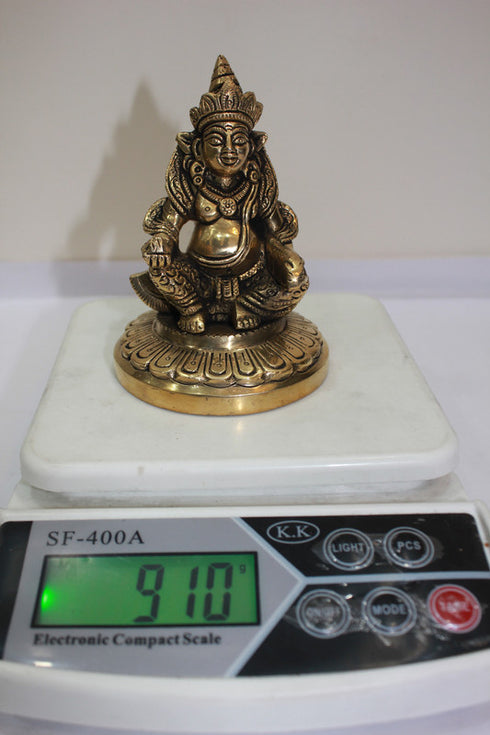 Brass Kuber Ji Statue 910g