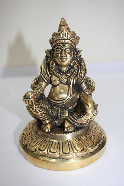 Brass Kuber Ji Statue 910g