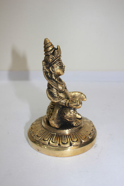 Brass Kuber Ji Statue 910g