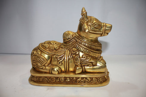 Brass Nandi Statue Idol 3089g