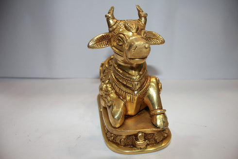 Brass Nandi Statue Idol 3089g