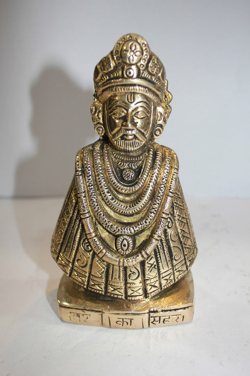 Brass Khatu Shyam Ji Statue 802g