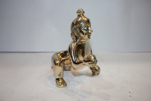 Brass Laddu Gopal Statue Murti Idol 905g