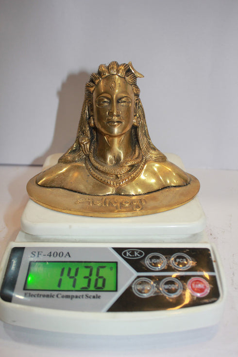 Brass Adiyogi Shiva Statue 1436g