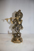 Brass Krishna God Idol Statue 1199g