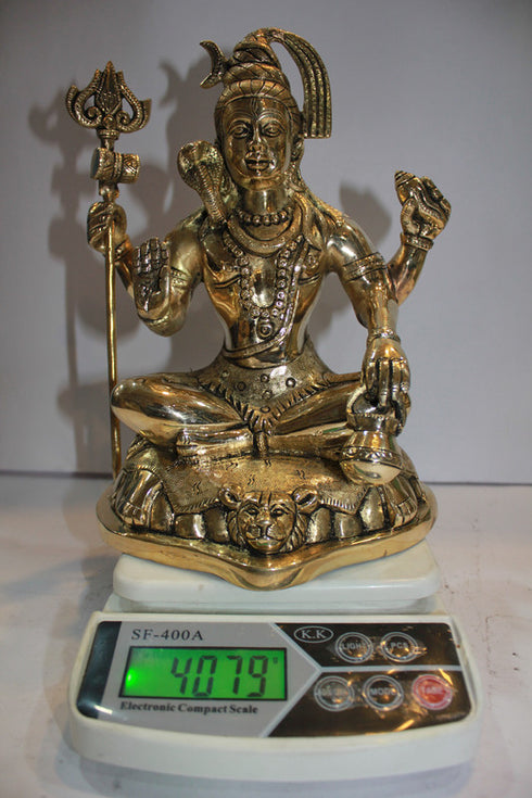 Brass Shiv Ji Idol Statue 4079g