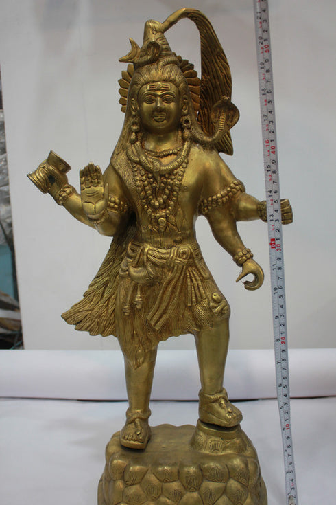 Brass Shiv Ji Idol Statue 10.8kg